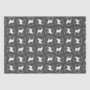Pug Dog Baby Shower Theme Puppy Gender Neutral Tissue Paper