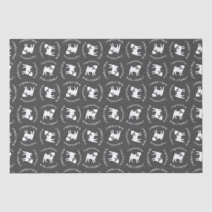 Pug Dog Baby Shower Theme Puppy Gender Neutral Tissue Paper