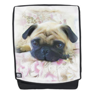Pug dog boldface backpack