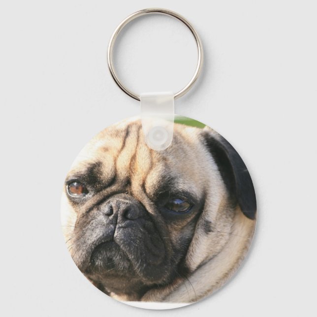 Pug Dog Breed  Keychain (Front)