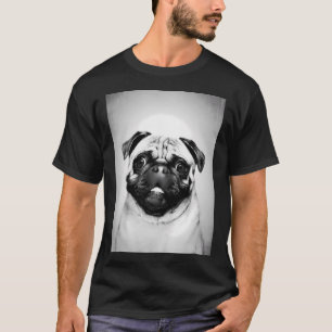 Pug dog - BW Vintage - D96 T-Shirt