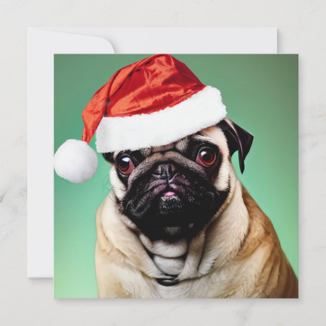Pug Dog Christmas (Front)