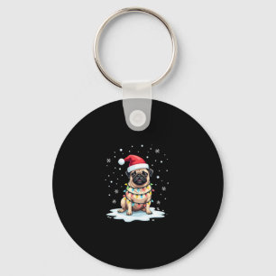 Pug Dog Christmas Men Women (1) Key Ring