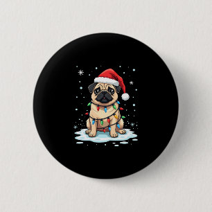 Pug Dog Christmas Men Women (2) 6 Cm Round Badge