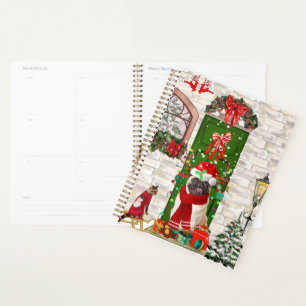 Pug Dog Christmas  Planner