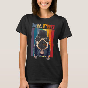 Pug Dog Cool Mr Pug Breed Puppy T-Shirt