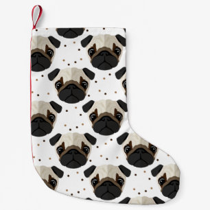 Pug Dog, Custom Christmas Stocking