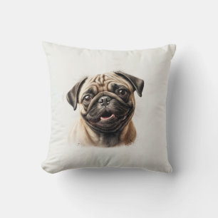 Pug Dog Custom Photo Personalised Cushion