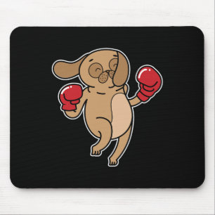 Pug Dog Does Boxing Mouse Mat