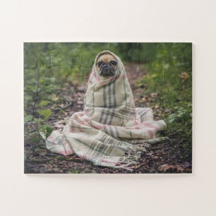 PUG DOG FUNNY JIGSAW PUZZLE EASY OVERSIZED PEICES