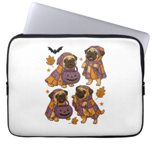Pug Dog Ghost Halloween Spooky Laptop Sleeve