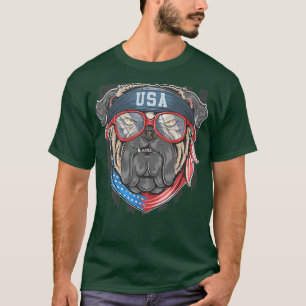 pug dog head smoke pet owner  T-Shirt