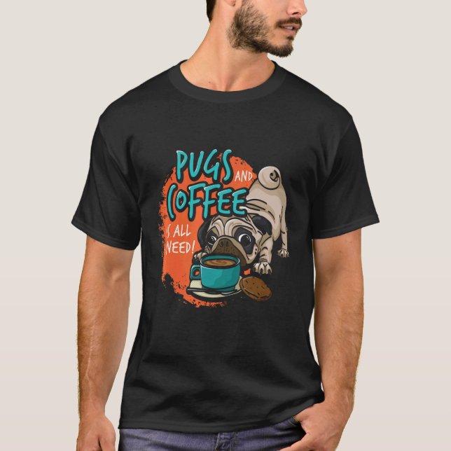   Pug Dog Head T-Shirt (Front)