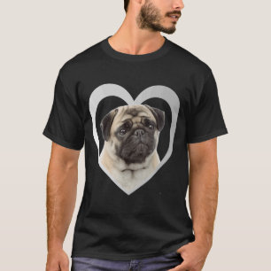 Pug  Dog Heart   Mops  Pug  1 T-Shirt