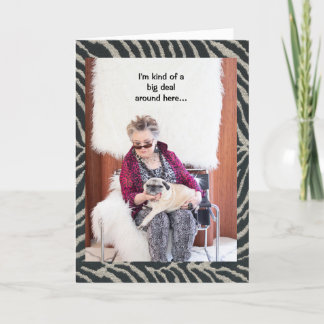 Pug Dog is Kind of a Big Deal around here Card