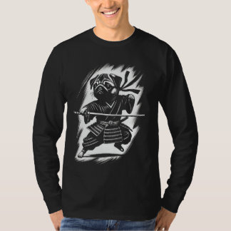 Pug Dog Japanese Samurai Warrior Ninja Japan Mum D T-Shirt