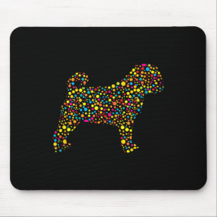 Pug Dog Lka Dot International Dot Day  Mouse Mat