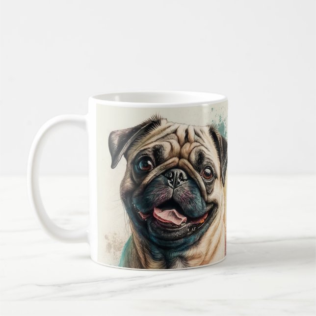 Pug dog lover mug dog mum mug (Left)