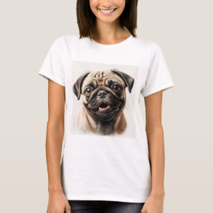 Pug dog lover T-shirt dog mum T-shirt