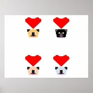 Pug Dog Lovers   The Love of All Pugs Poster