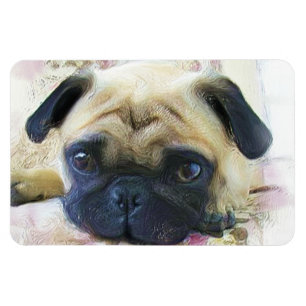Pug dog magnet