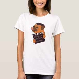 Pug Dog Movie Director T-Shirt