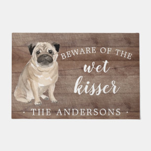 Pug Dog Personalised Door Mat