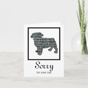 Pug Dog Pet Sympathy Card