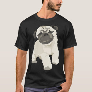 Pug Dog Pixel Art - Cute And Funny Pug Lovers T-Shirt