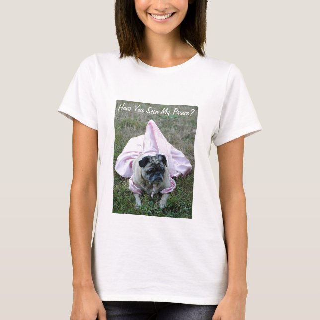 Pug Dog Princess Shirt (Front)