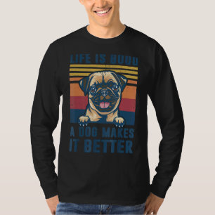 Pug Dog Pug Dog Dad Mum Men Women T-Shirt