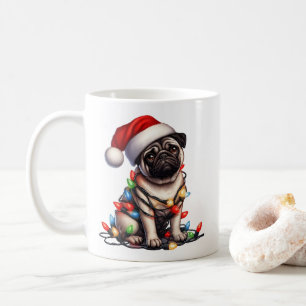Pug Dog Puppy Christmas  Coffee Mug