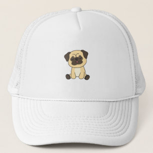 Pug Dog Puppy Dog Trucker Hat