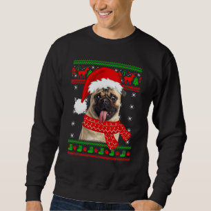 Pug Dog Puppy Dog Ugly Christmas Sweater Family