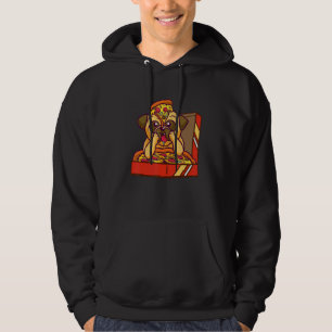 Pug Dog Puppy Slice Cute Pizza Box Hoodie