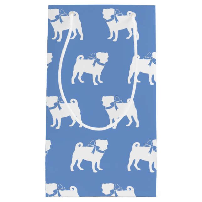 Pug Dog Puppy Small Gift Bag (Front)