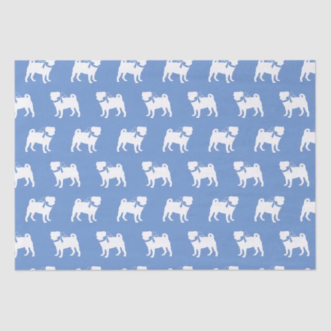 Pug Dog Puppy Tissue Paper (Front)