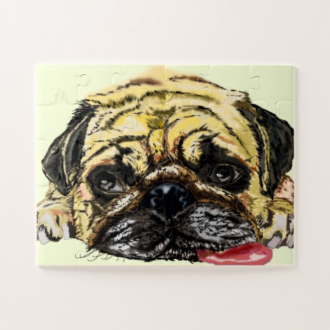 Pug Dog Puzzle (Horizontal)