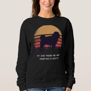 Pug Dog Retro 8 Sweatshirt