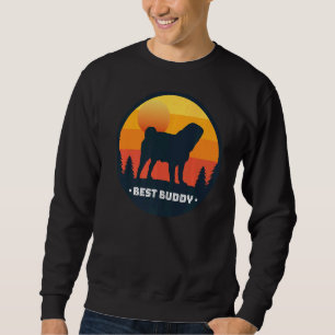 Pug Dog Retro Sweatshirt