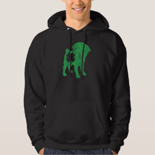 Pug Dog St Patrick S Day Shamrock Clover Irish Pa Hoodie