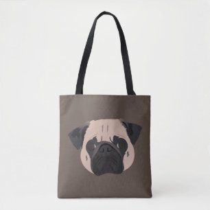Pug Dog Tote Bag