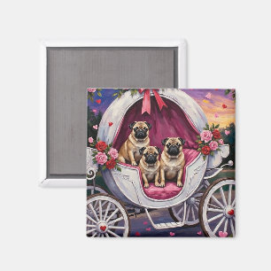 Pug Dog Valentine's Day Magnet