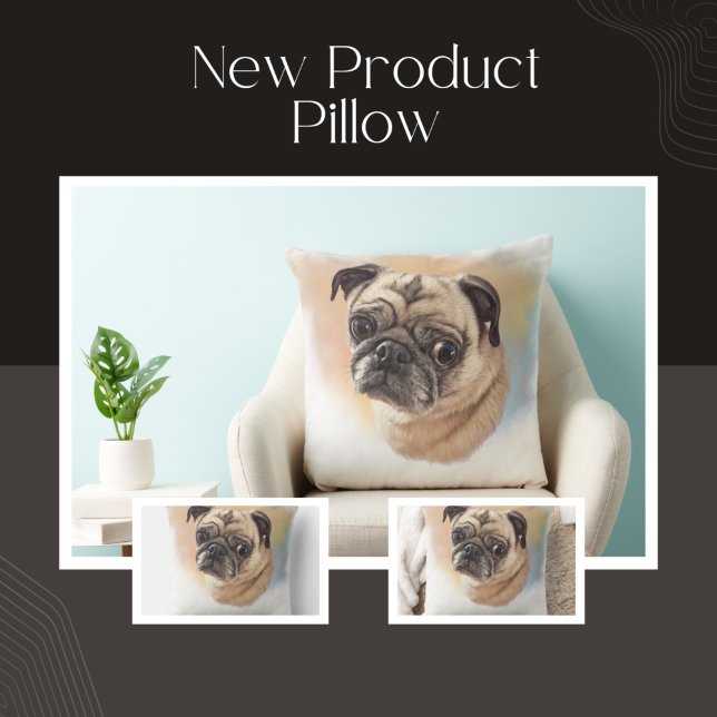 pug dogs| Best  Pillow (Creator Uploaded)