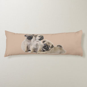 Pug Dogs Body Pillow