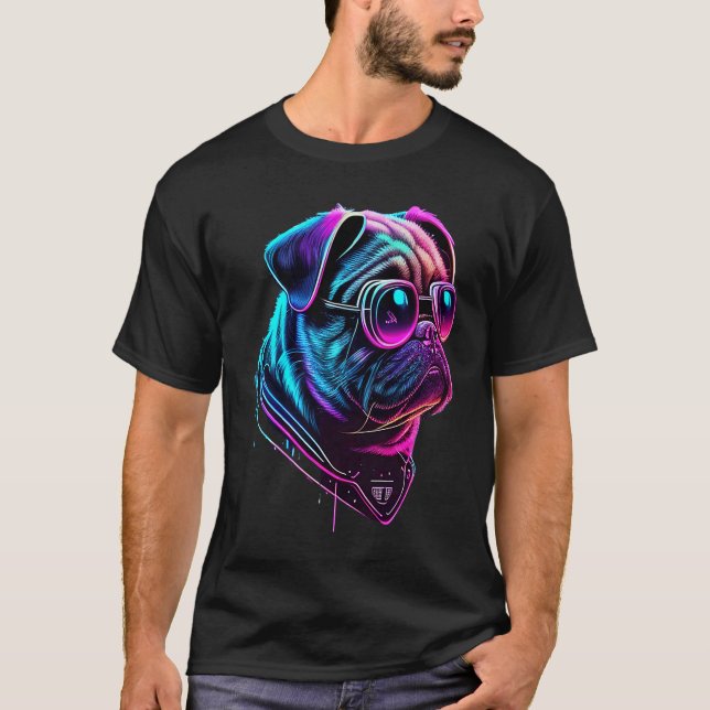 Pug Dogs Pugs T-Shirt (Front)