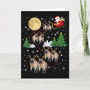 Pug Dogs Tree Christmas Sweater Xmas Pet Animal Do Card