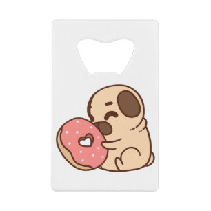 Pug donut Puppy Bulldog pet cartoon