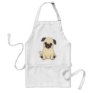 Pug Drawing By Pablo Fernandez Limited Edition Standard Apron