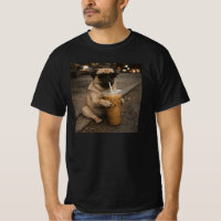 Pug Drinking Iced Coffee Funny Animal Dog Meme